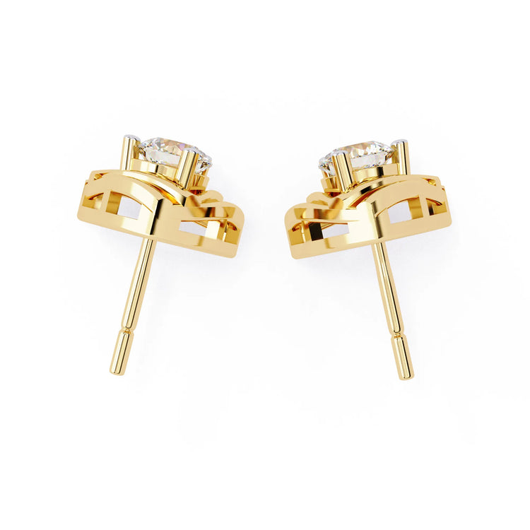 Modern Vertex Lab Diamond Studs Earring