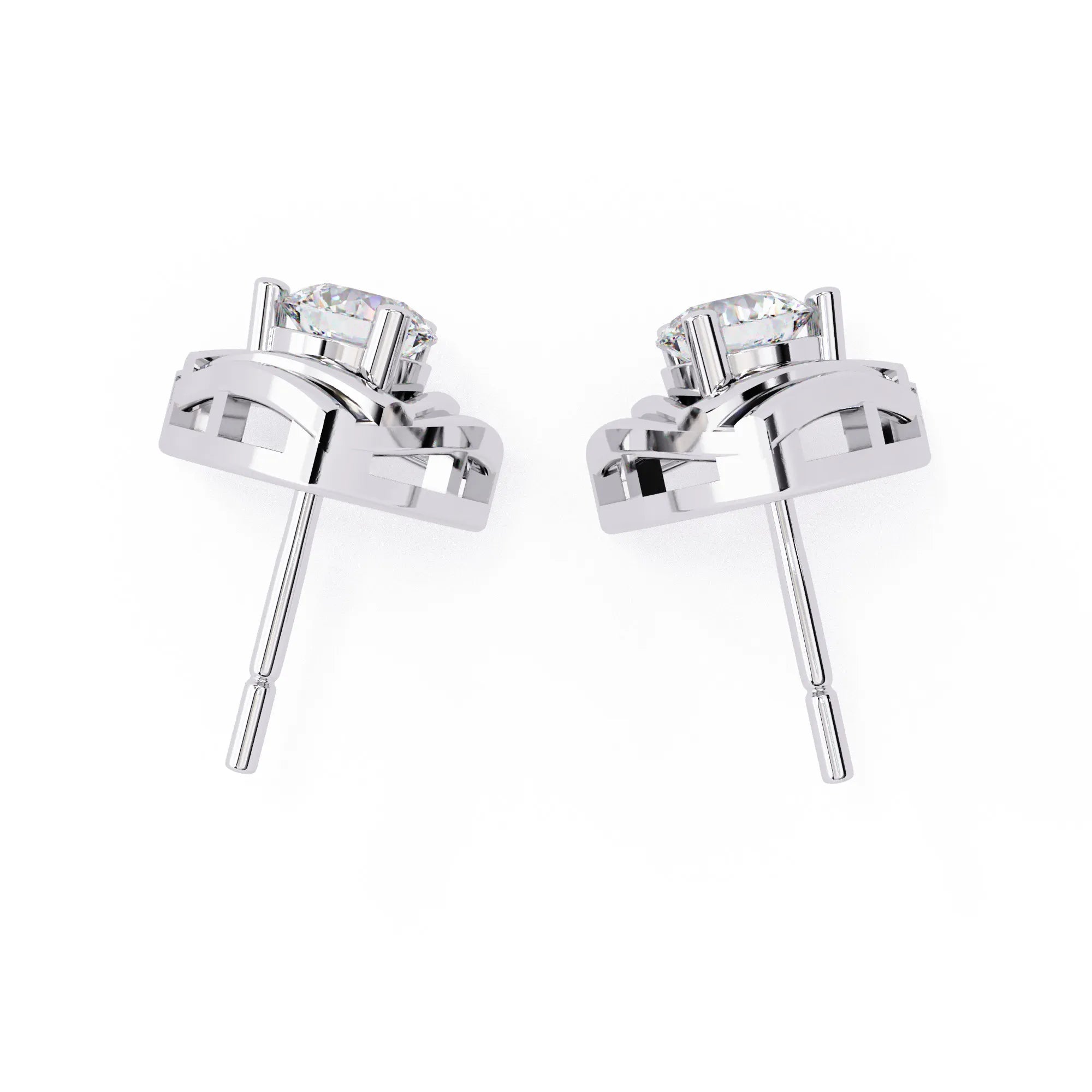 Modern Vertex Lab Diamond Studs Earring