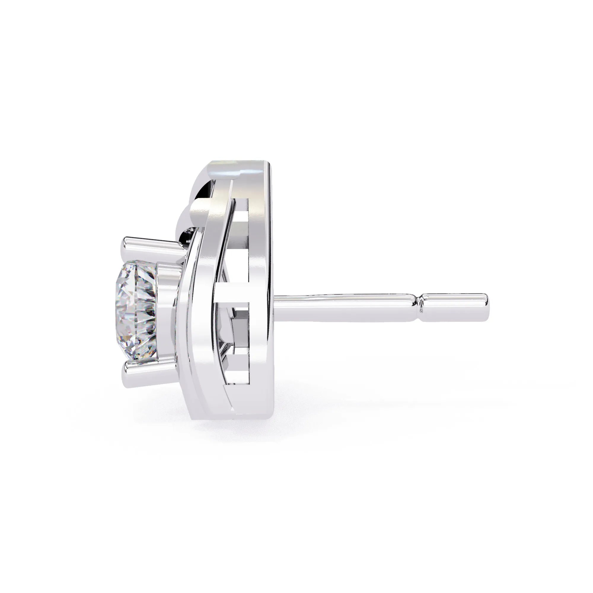 Modern Vertex Lab Diamond Studs Earring