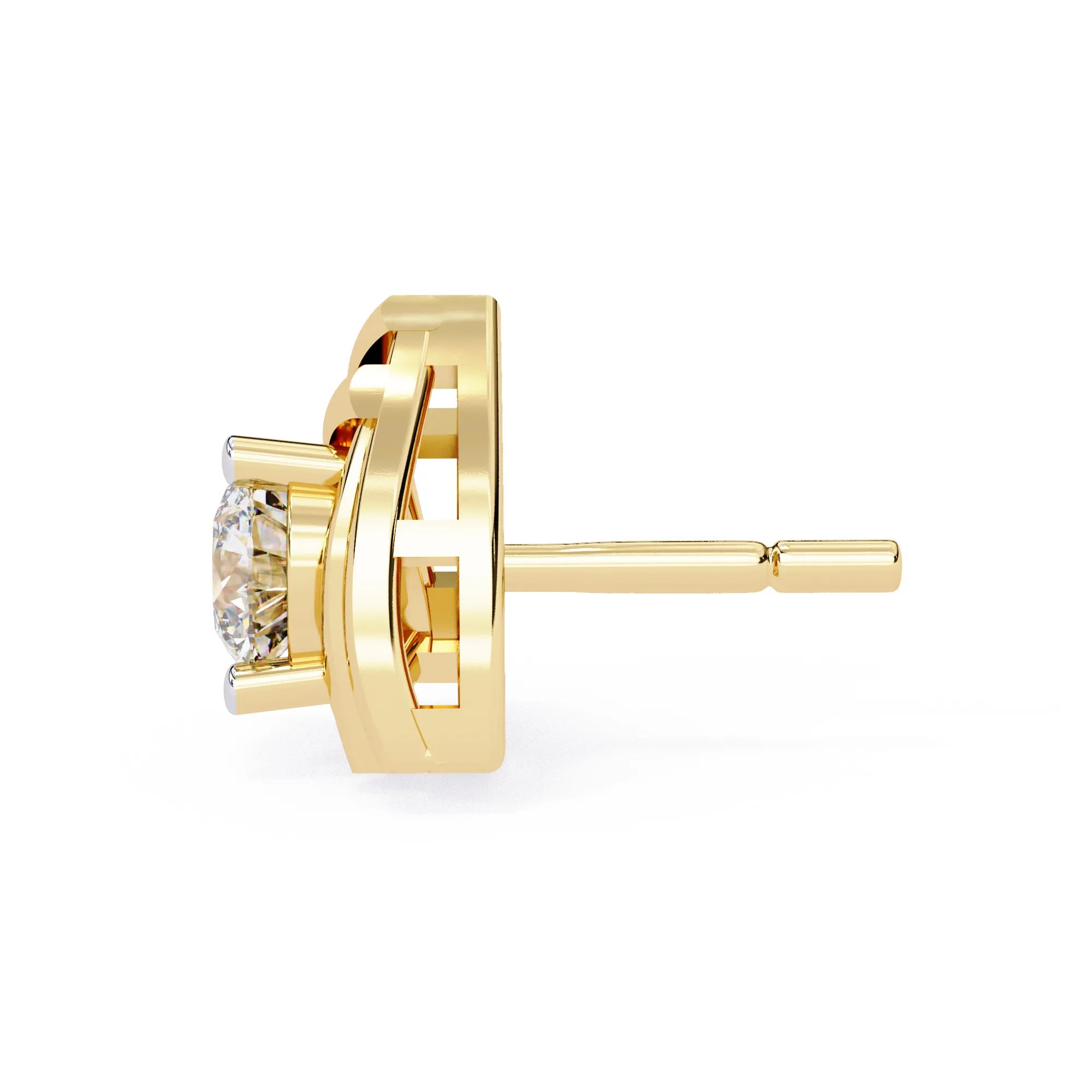 Modern Vertex Lab Diamond Studs Earring