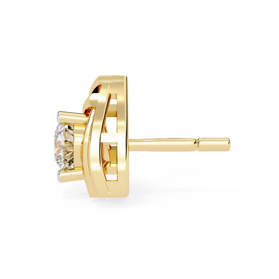 Modern Vertex Lab Diamond Studs Earring