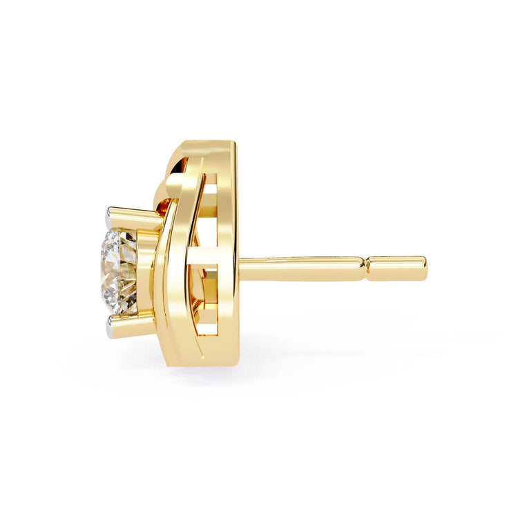 Modern Vertex Lab Diamond Studs Earring