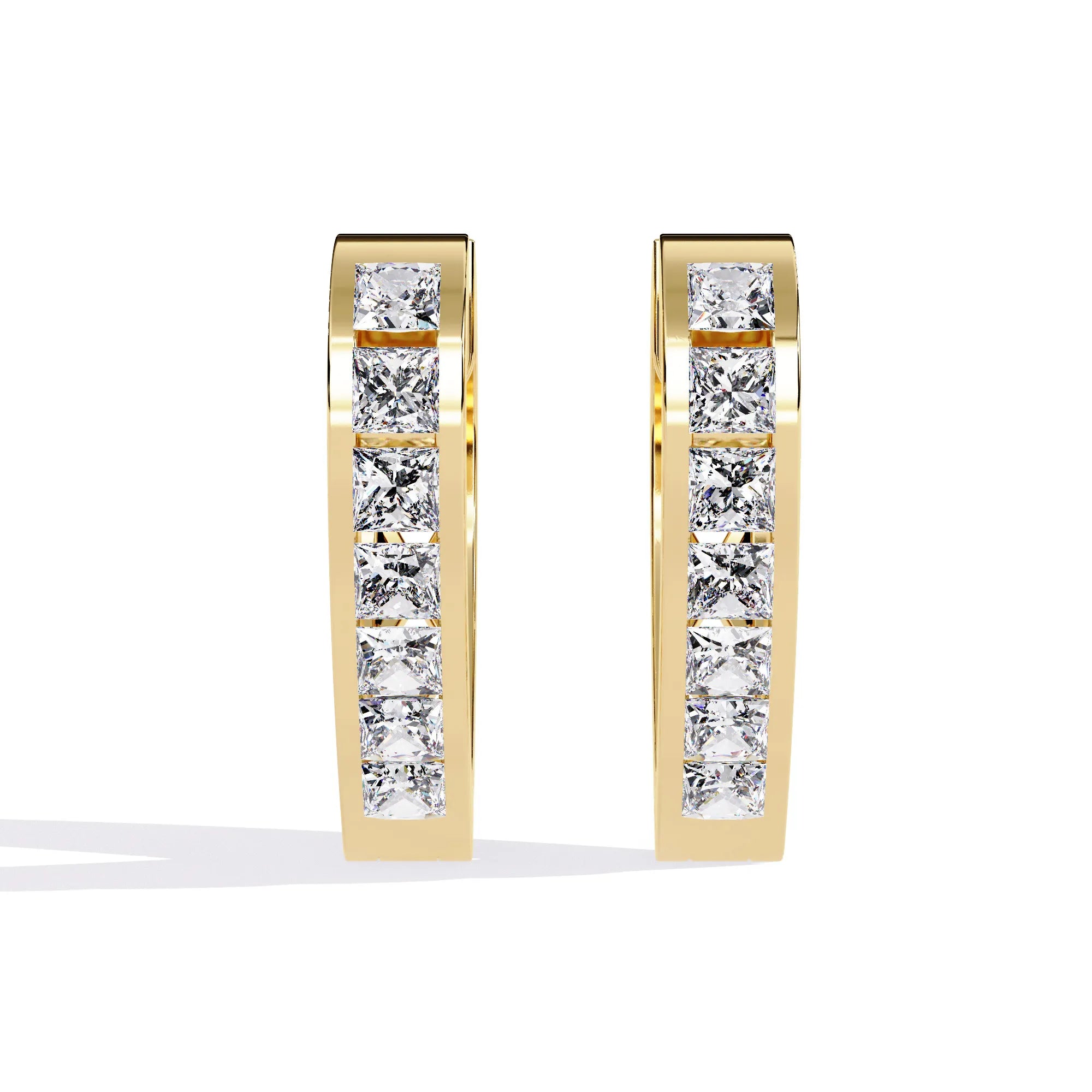 Heartfelt Elegance Lab Diamond Hoop Earring