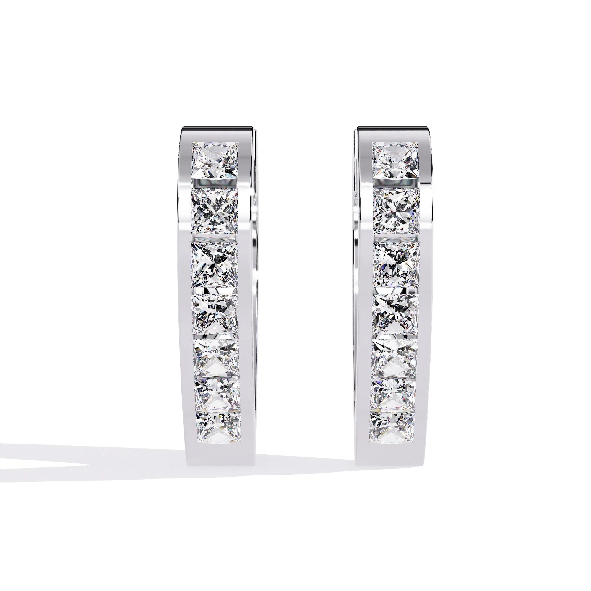 Heartfelt Elegance Lab Diamond Hoop Earring