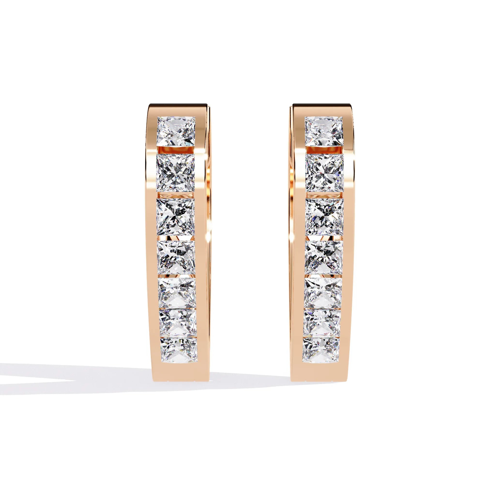 Heartfelt Elegance Lab Diamond Hoop Earring