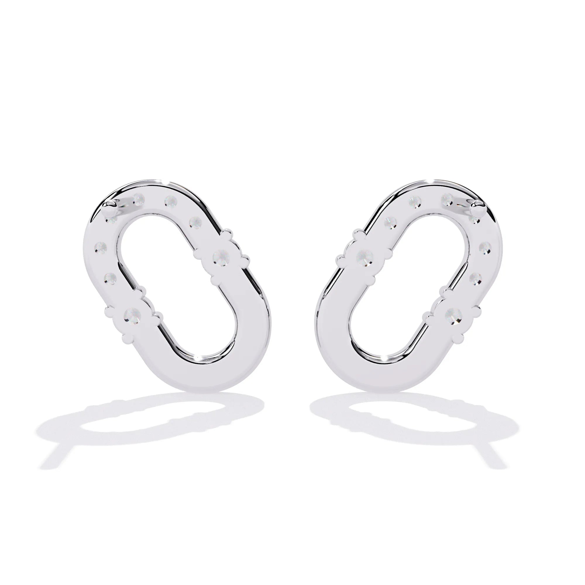 Sleek Continuity Lab Diamond Stud Earring