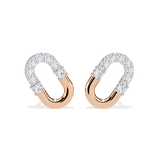 Sleek Continuity Lab Diamond Stud Earring