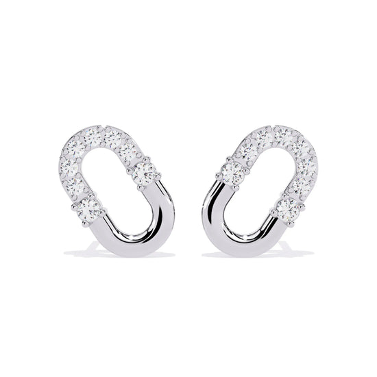 Sleek Continuity Lab Diamond Stud Earring