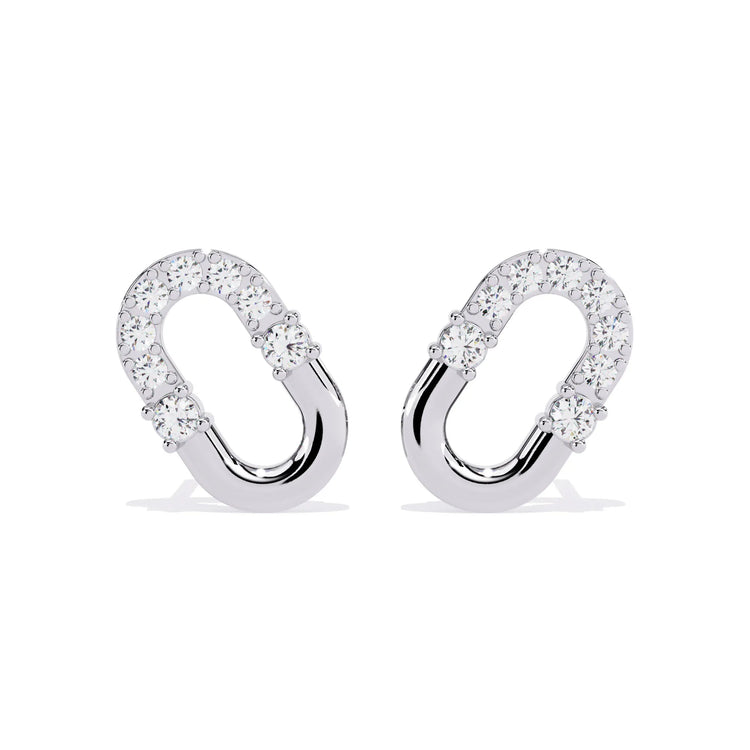Sleek Continuity Lab Diamond Stud Earring