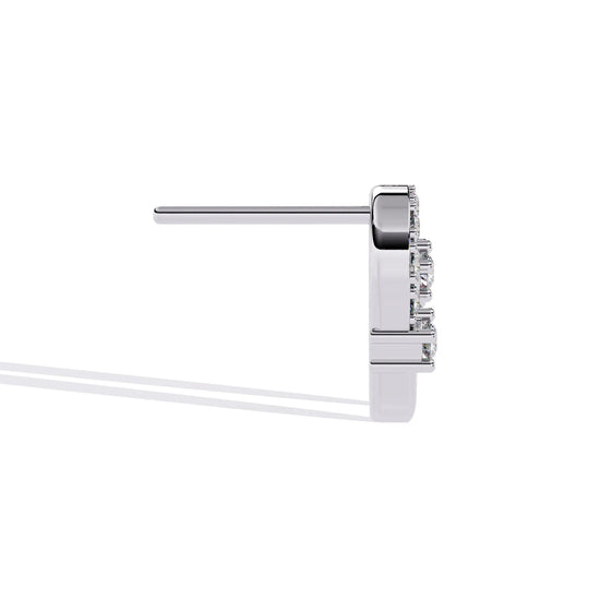 Sleek Continuity Lab Diamond Stud Earring