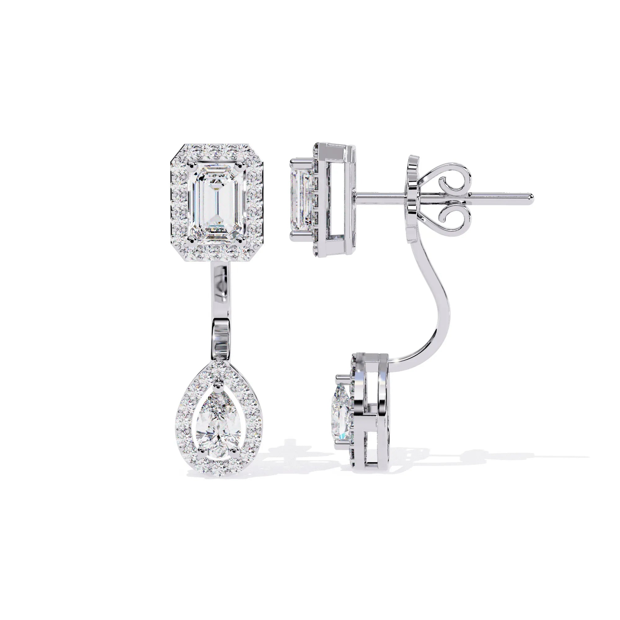 Duo Radiance Detachable Lab Diamond Earrings