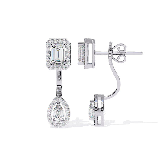 Duo Radiance Detachable Lab Diamond Earrings