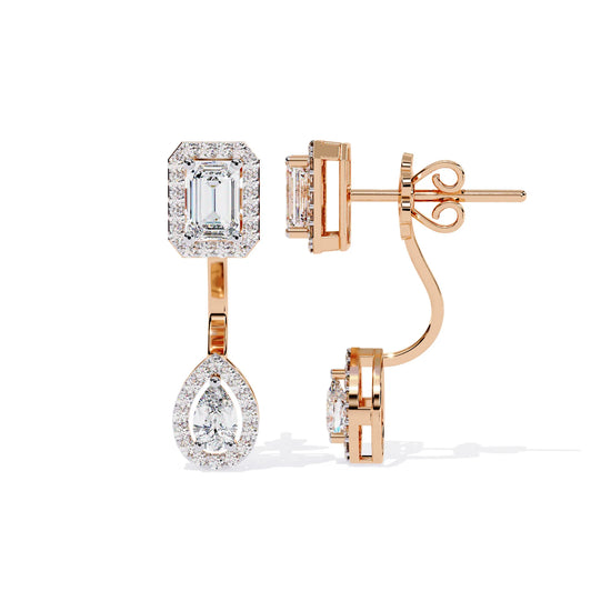 Duo Radiance Detachable Lab Diamond Earrings