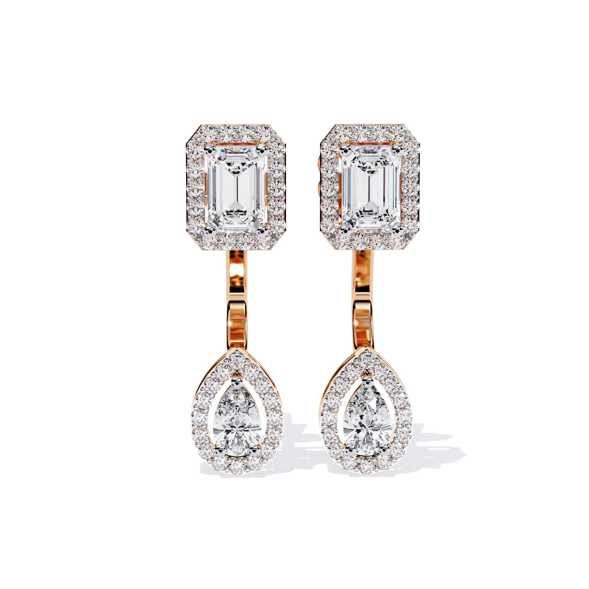 Duo Radiance Detachable Lab Diamond Earrings