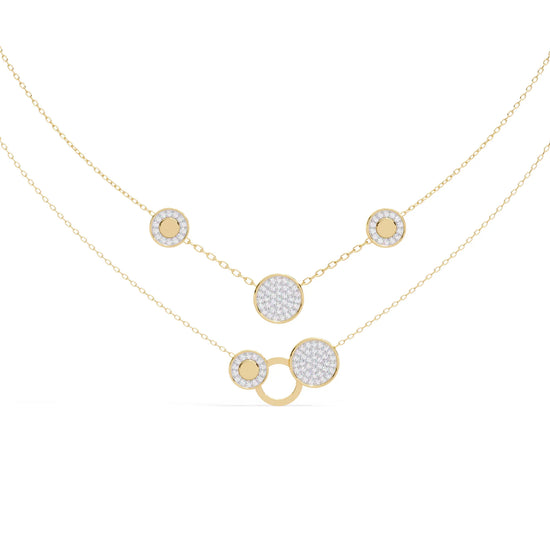 Twinkling Orbit Moissanite Necklace