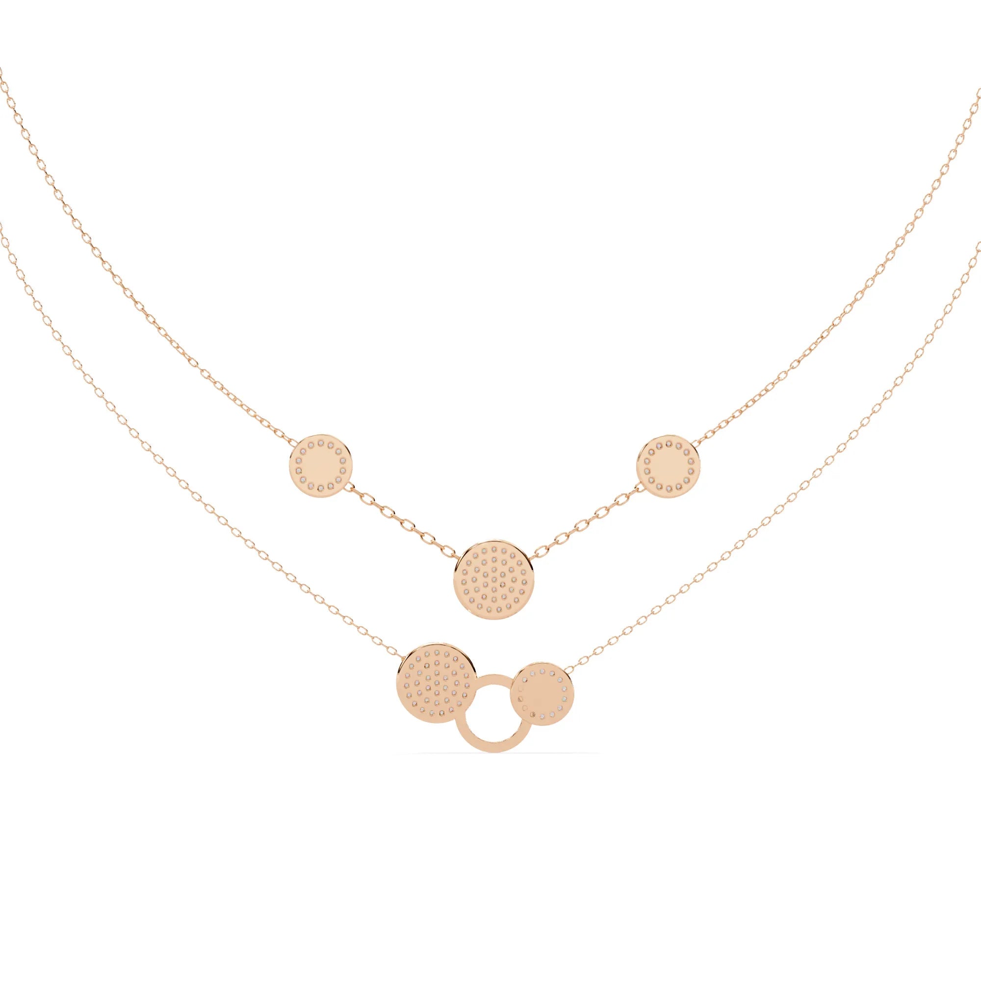 Twinkling Orbit Lab Diamond Necklace