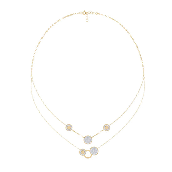 Twinkling Orbit Lab Diamond Necklace