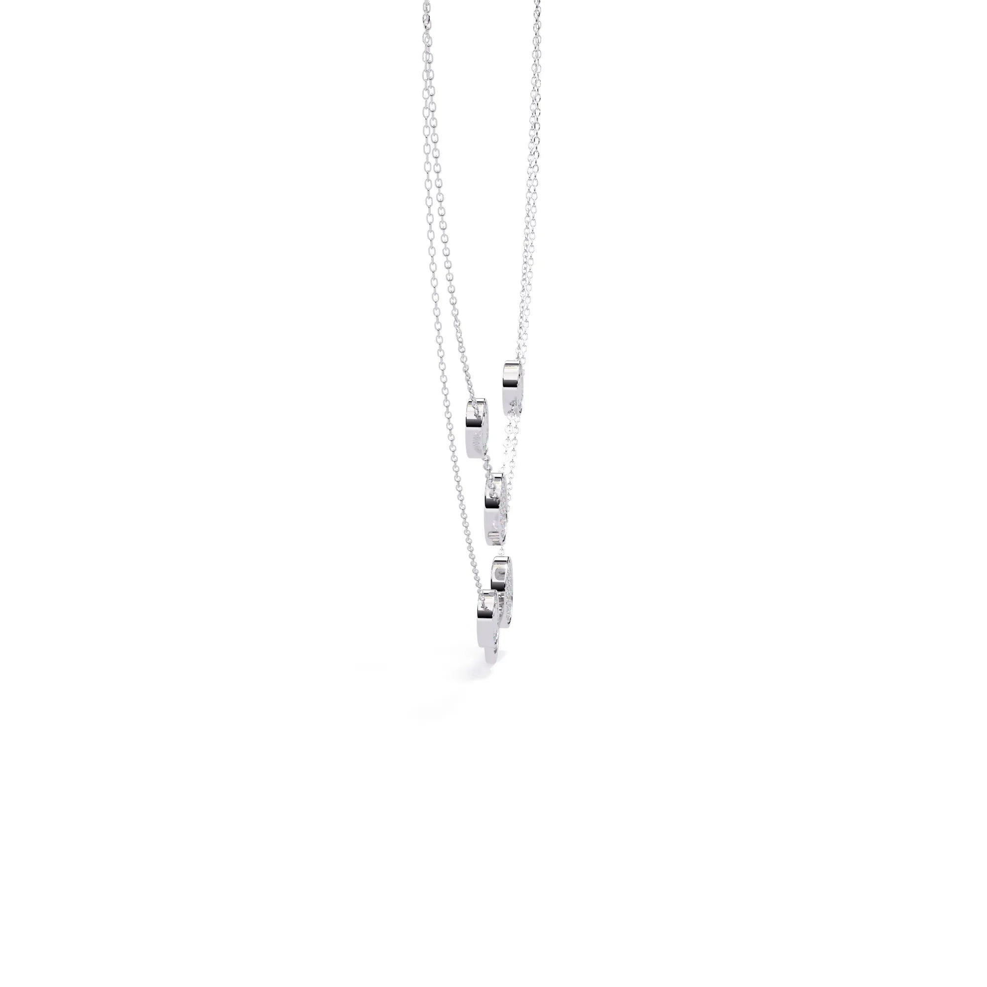 Twinkling Orbit Moissanite Necklace