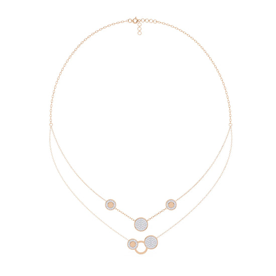 Twinkling Orbit Moissanite Necklace