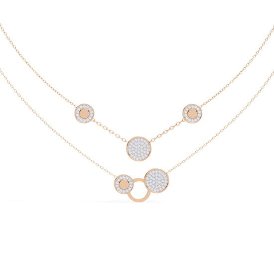 Twinkling Orbit Moissanite Necklace