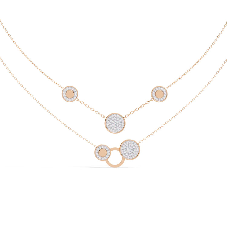 Twinkling Orbit Moissanite Necklace