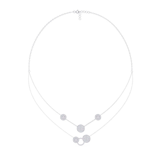 Twinkling Orbit Lab Diamond Necklace