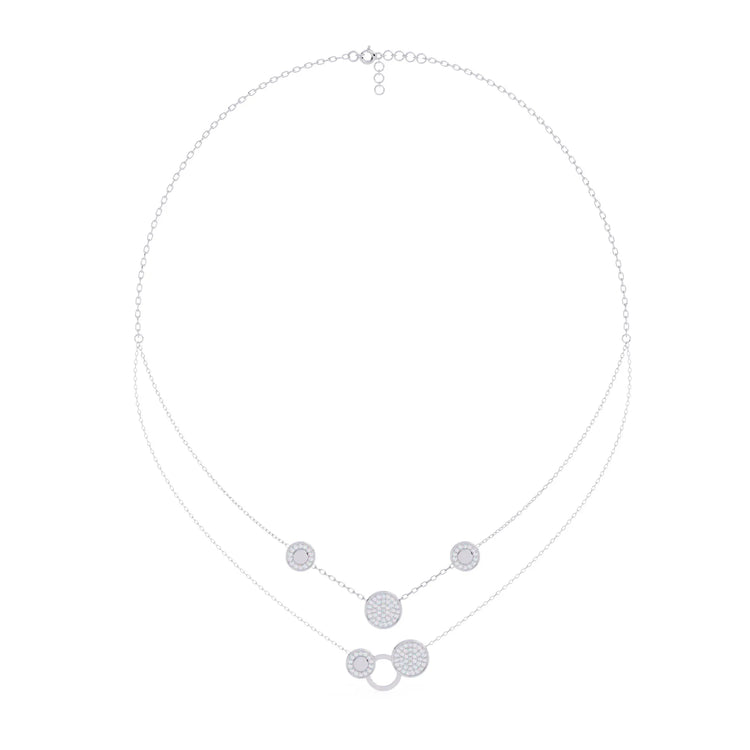 Twinkling Orbit Lab Diamond Necklace