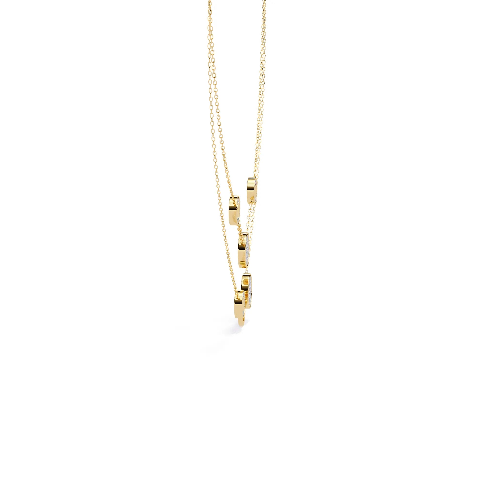 Twinkling Orbit Lab Diamond Necklace