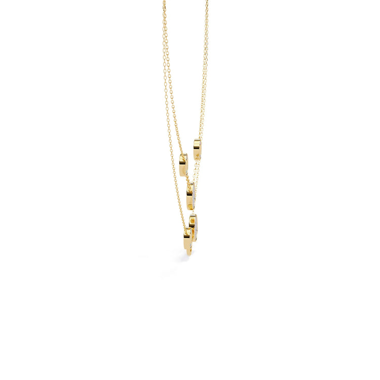 Twinkling Orbit Moissanite Necklace