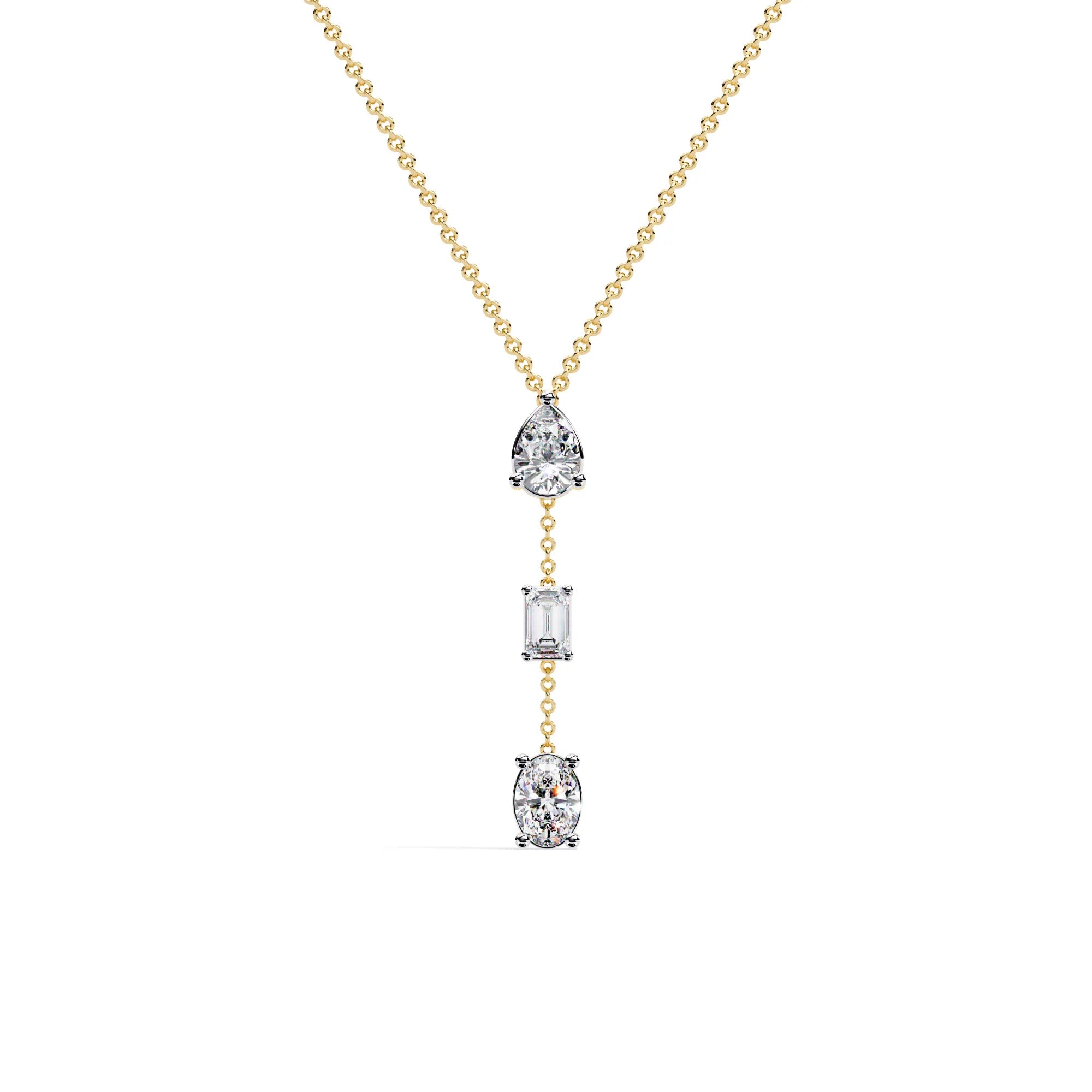 Celestial Trio Lab Diamond Necklace