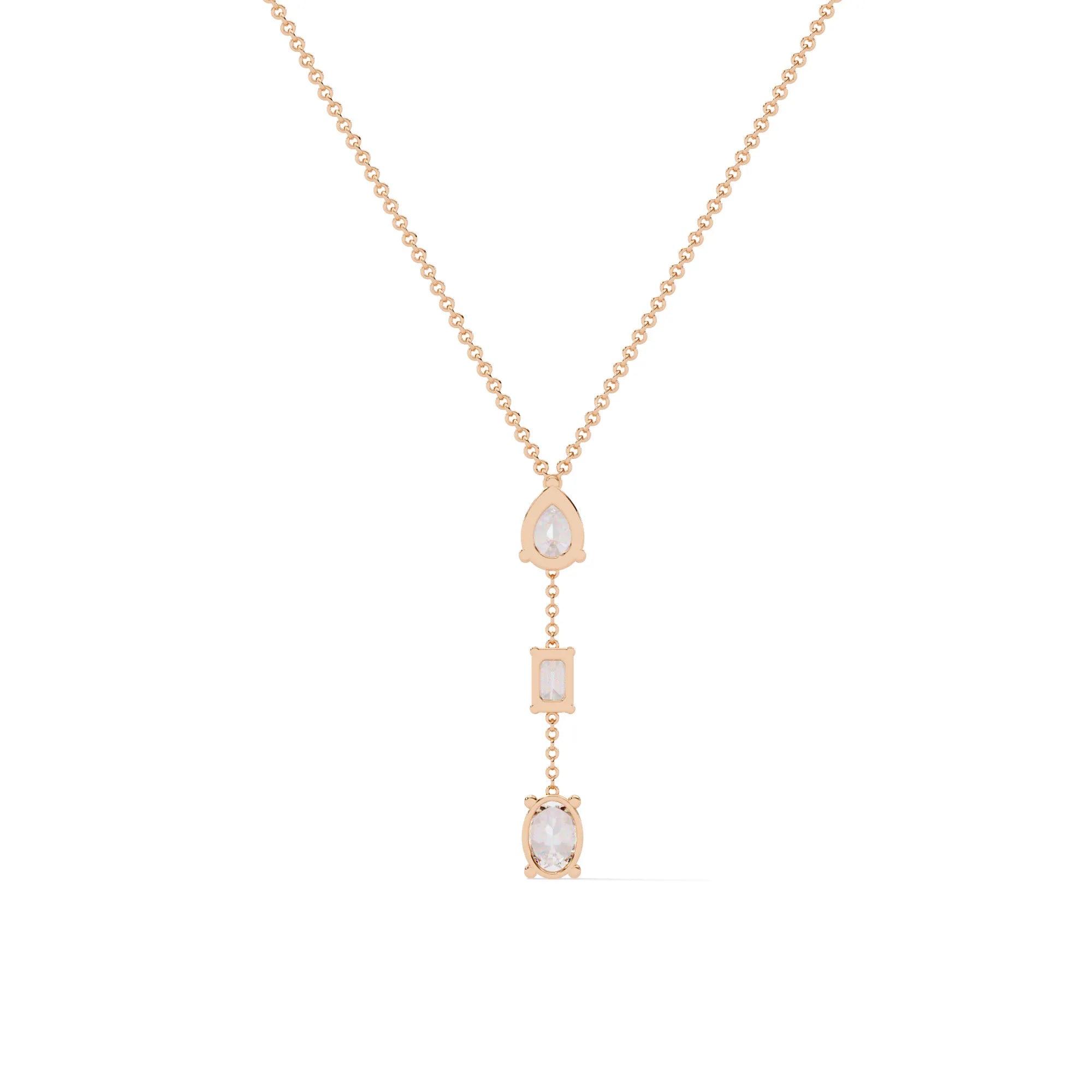 Celestial Trio Moissanite Necklace
