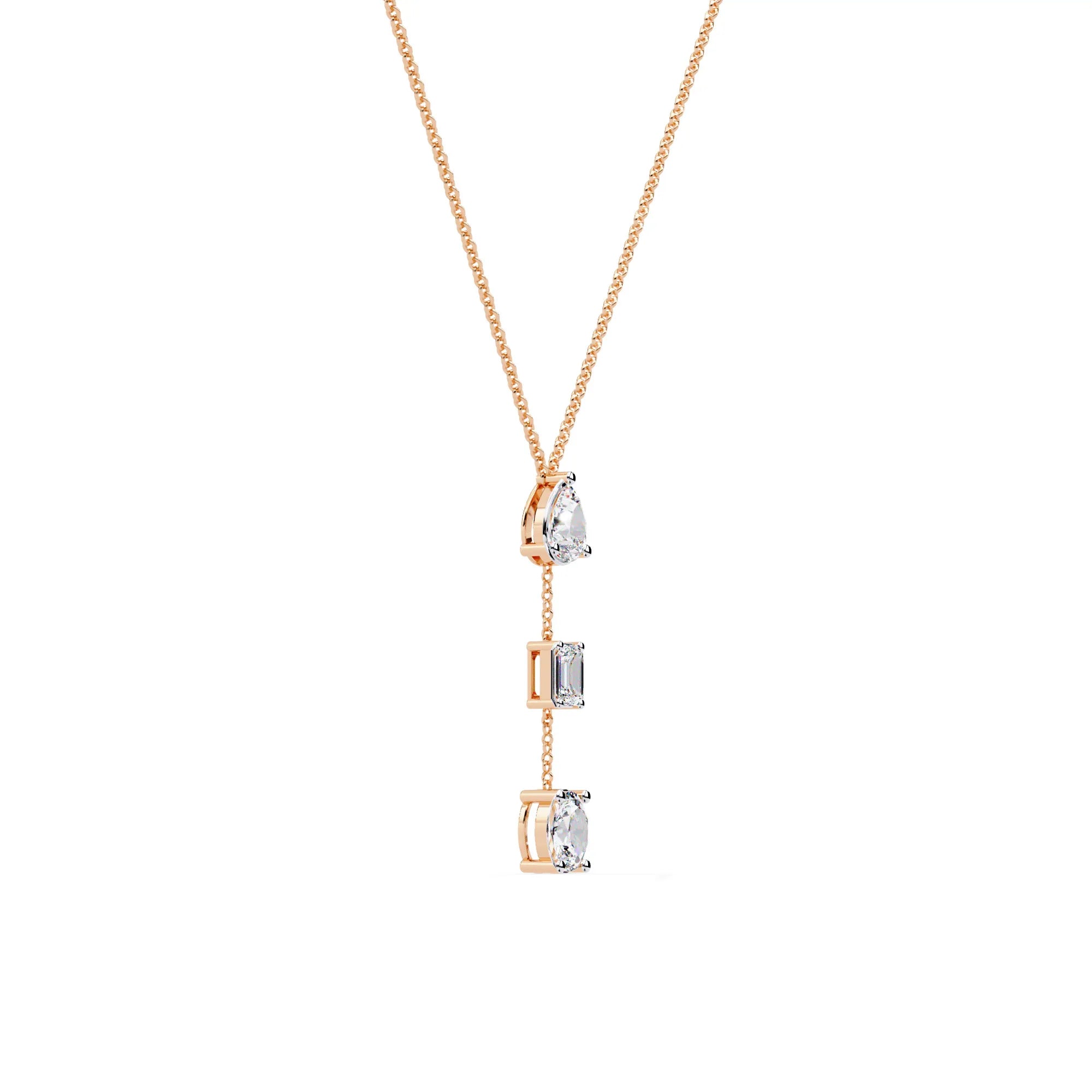 Celestial Trio Moissanite Necklace