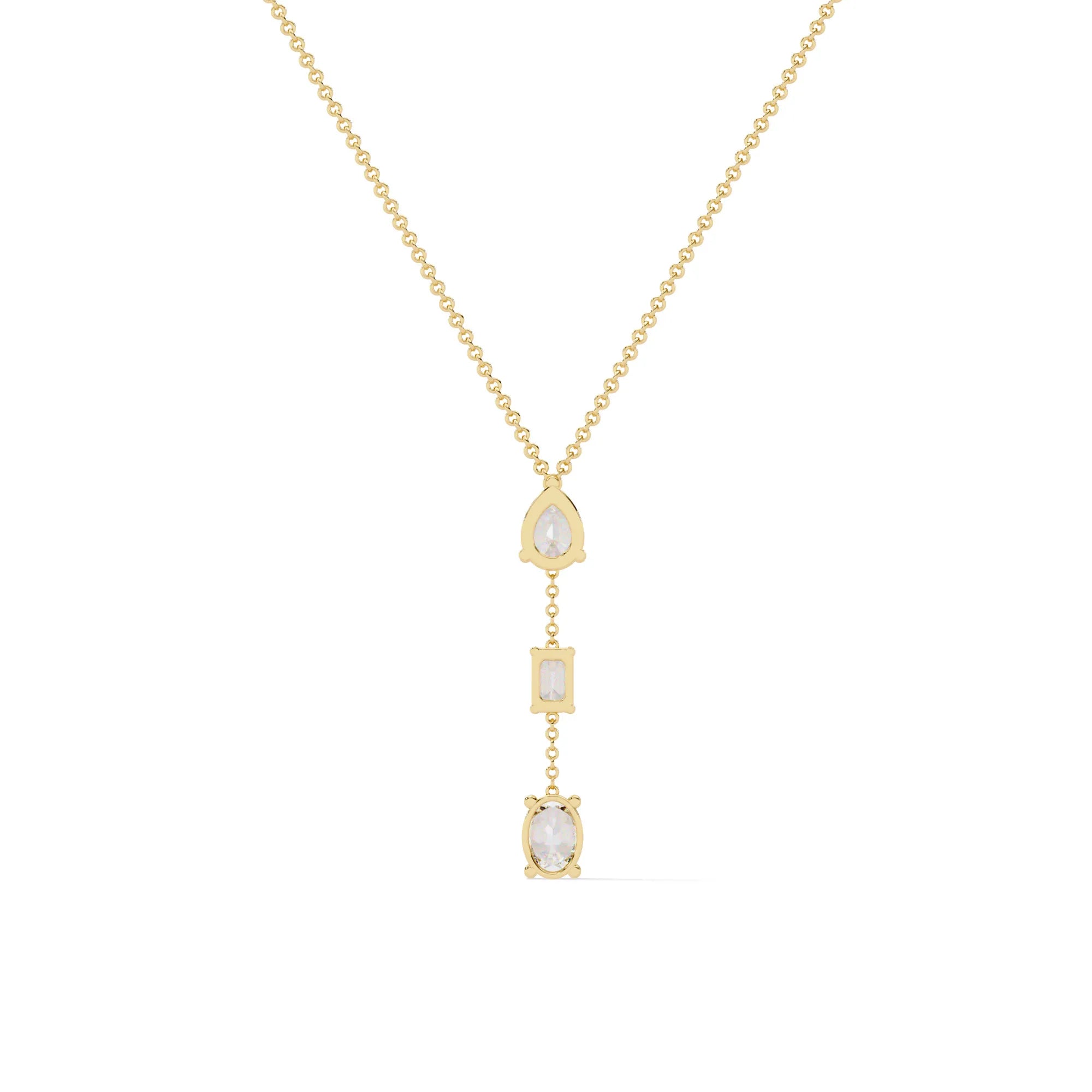 Celestial Trio Lab Diamond Necklace