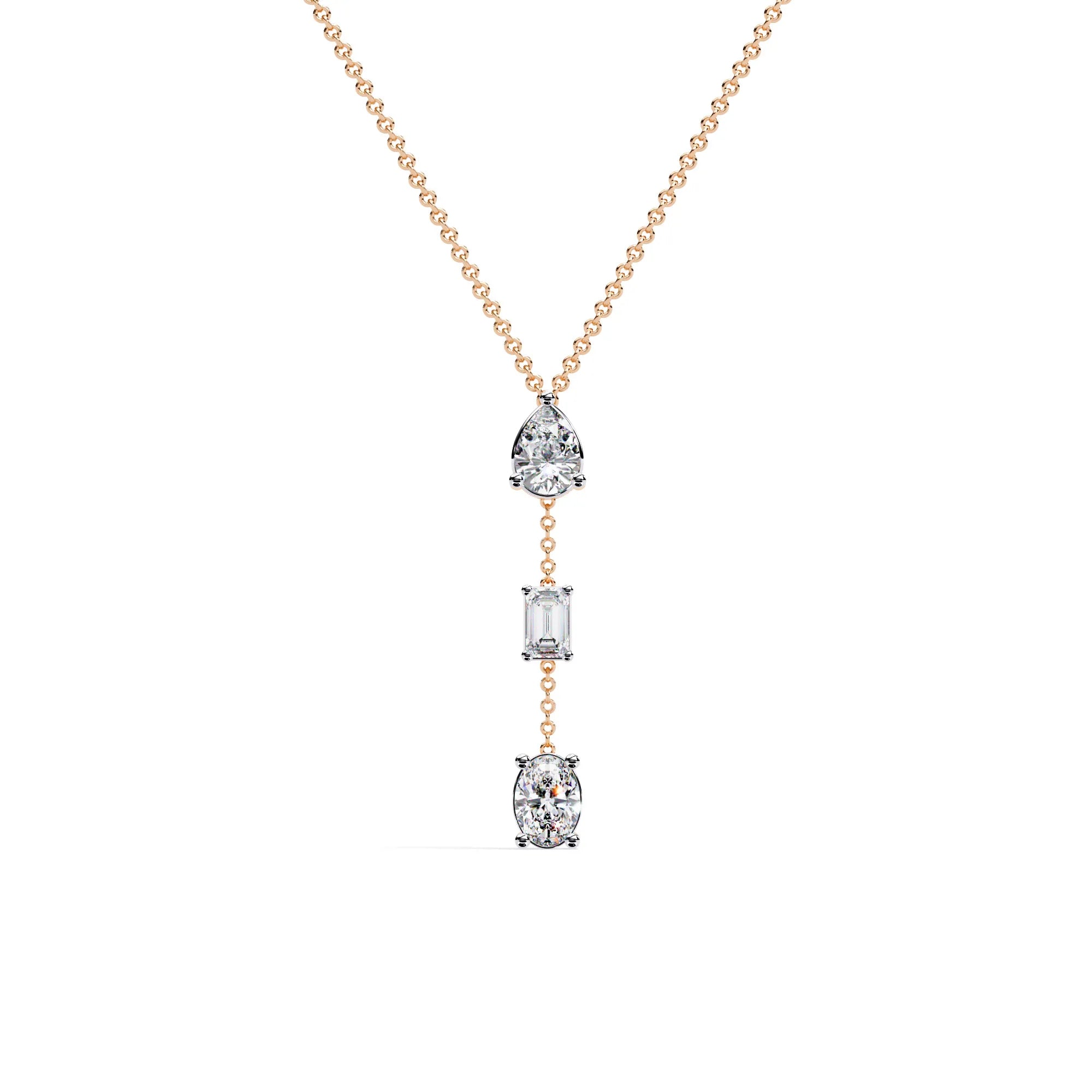 Celestial Trio Lab Diamond Necklace