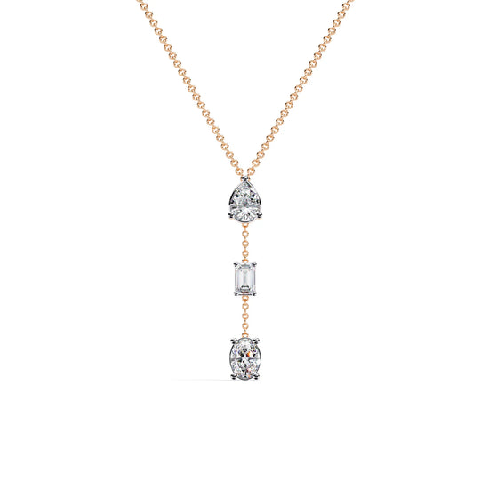 Celestial Trio Lab Diamond Necklace
