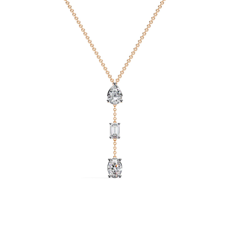Celestial Trio Lab Diamond Necklace