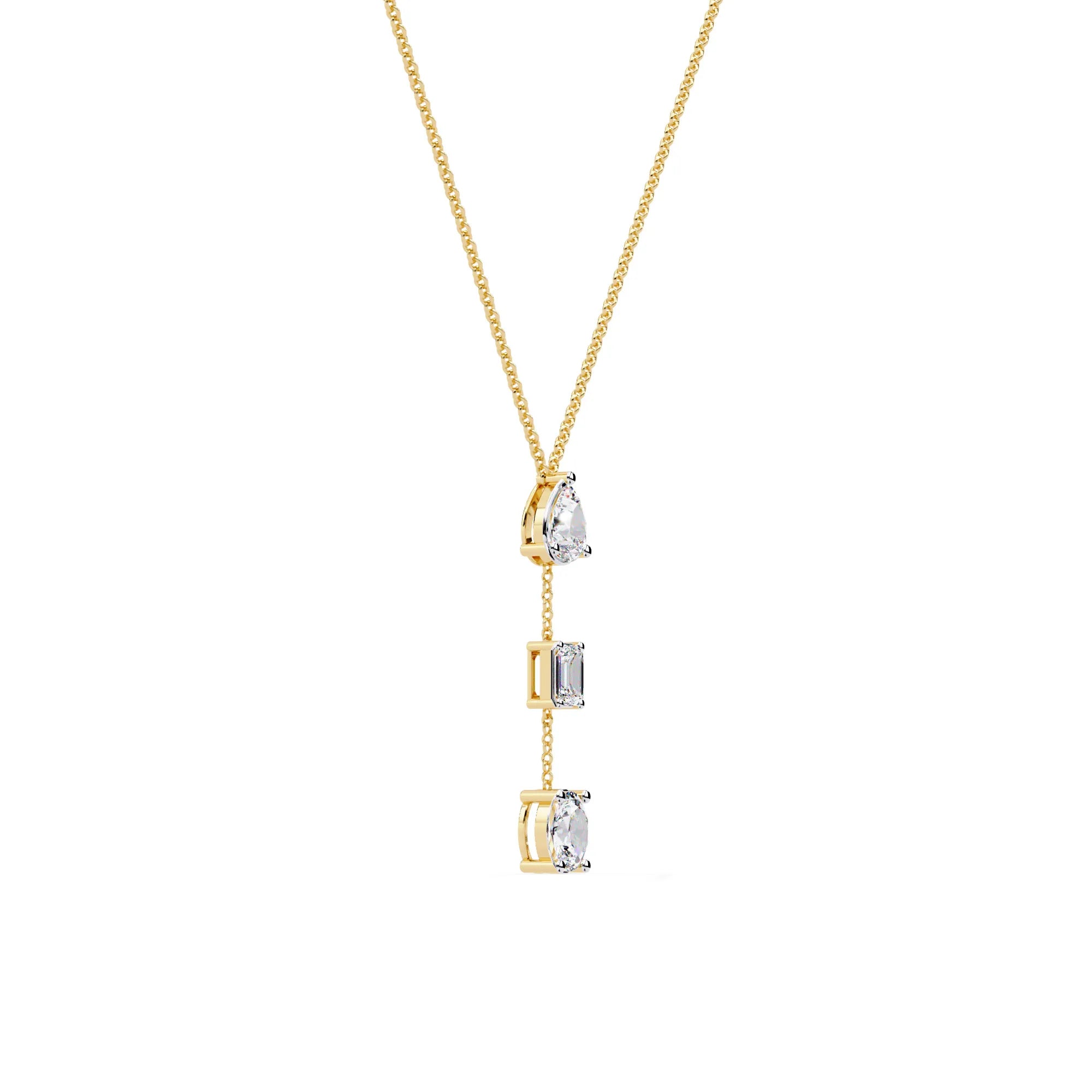 Celestial Trio Lab Diamond Necklace