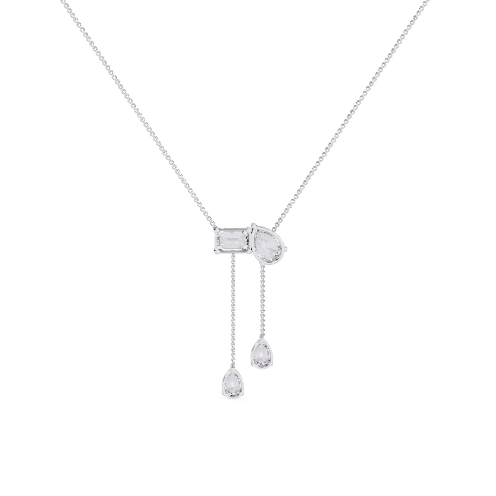 Duo Toi et Moi Lab Diamond Necklace