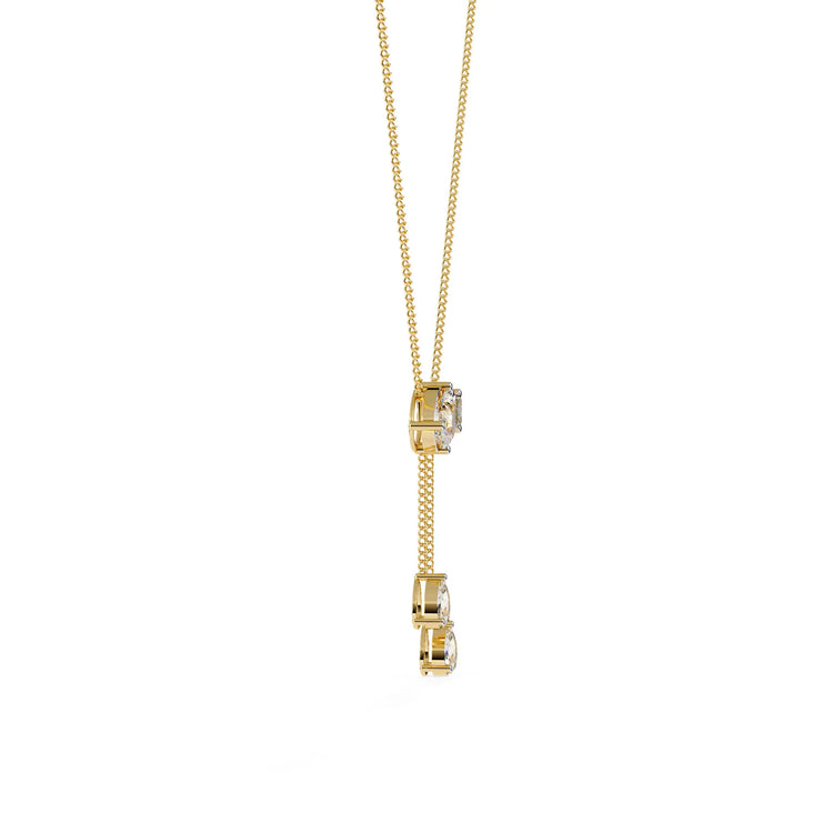 Duo Toi et Moi Lab Diamond Necklace