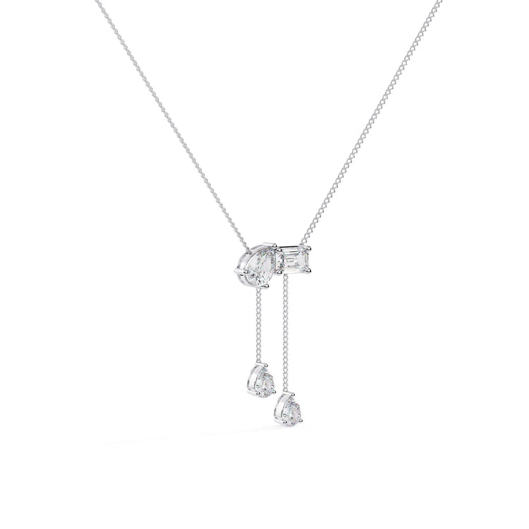 Duo Toi et Moi Lab Diamond Necklace