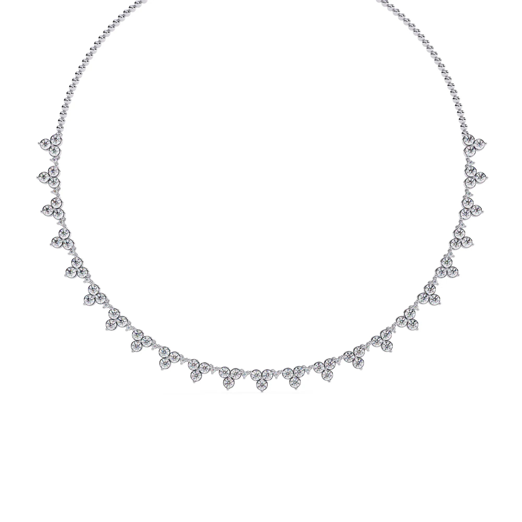 Petal Drop Sparkle Moissanite Necklace
