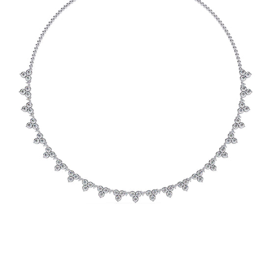 Petal Drop Sparkle Moissanite Necklace