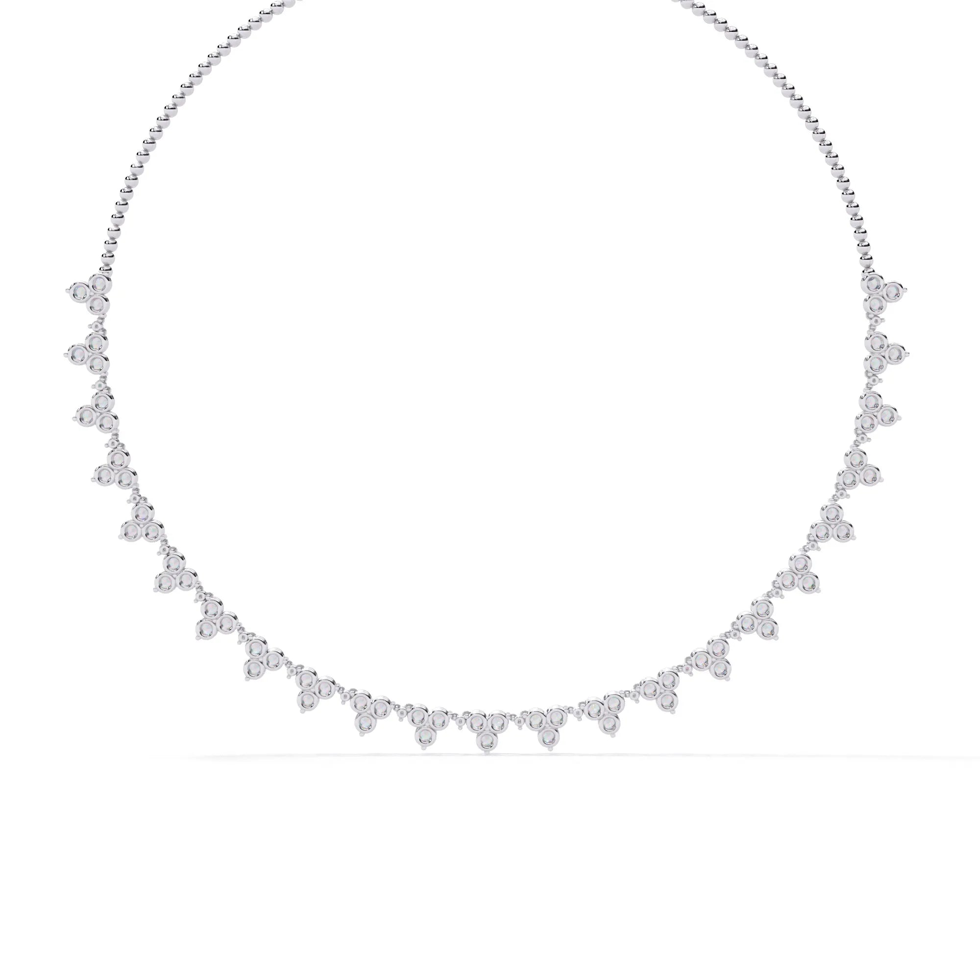 Petal Drop Sparkle Lab Diamond Necklace