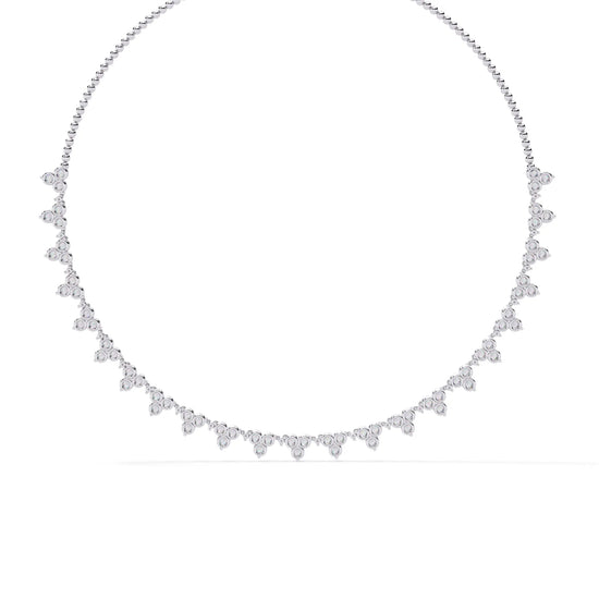 Petal Drop Sparkle Lab Diamond Necklace