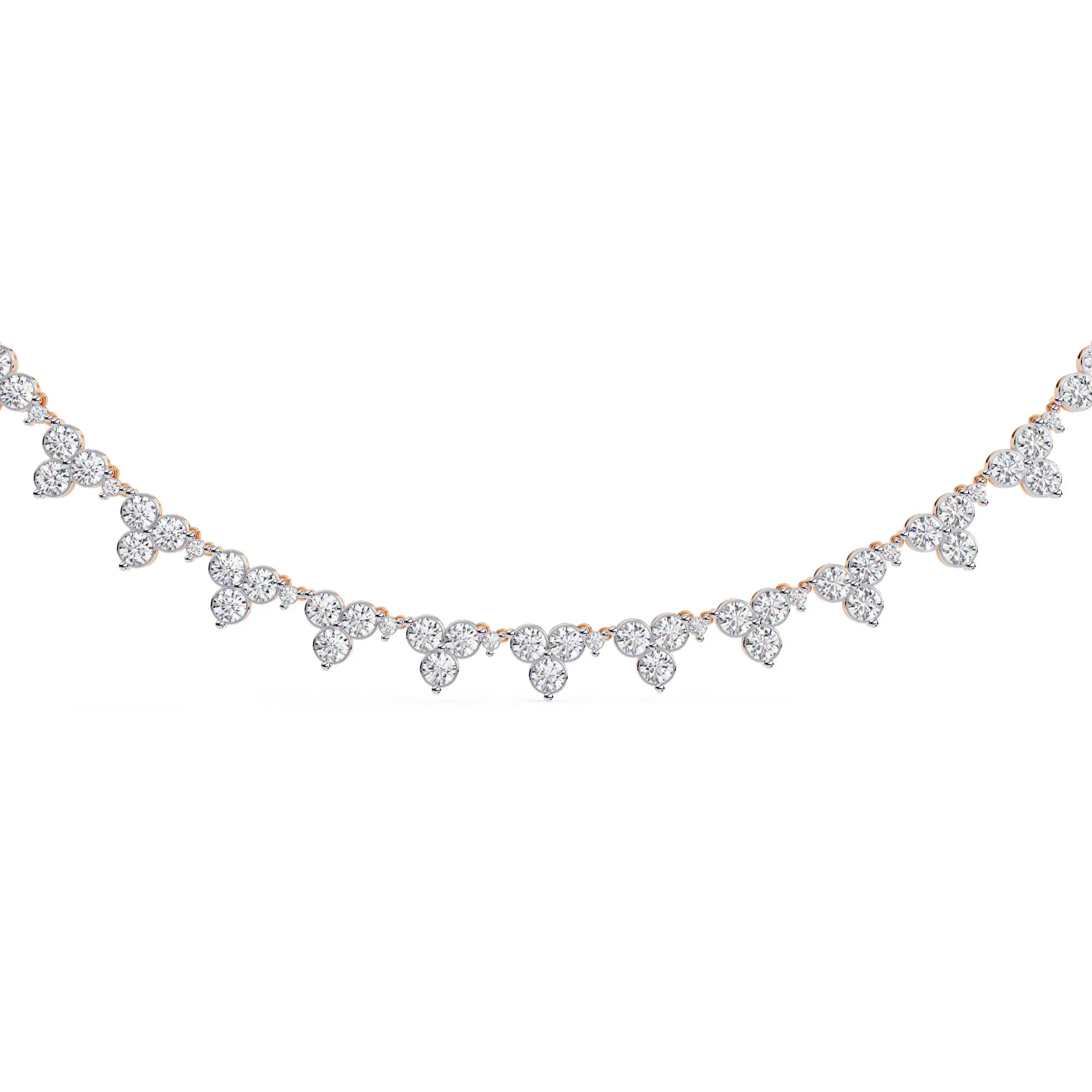 Petal Drop Sparkle Moissanite Necklace