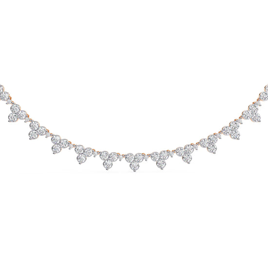 Petal Drop Sparkle Moissanite Necklace