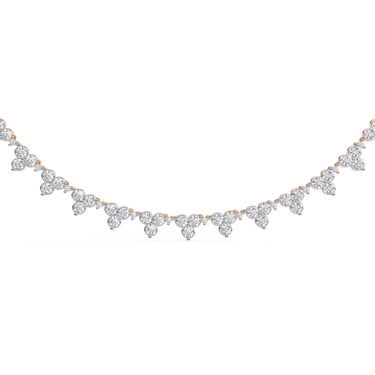 Petal Drop Sparkle Moissanite Necklace