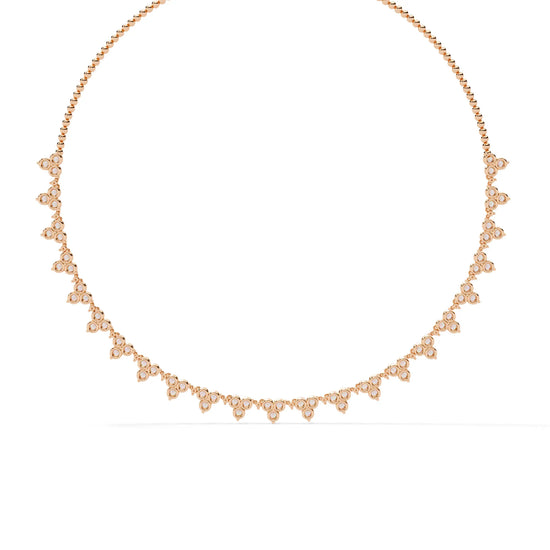 Petal Drop Sparkle Lab Diamond Necklace