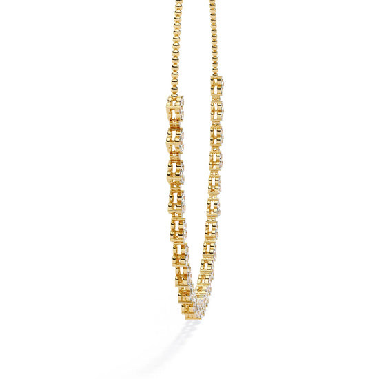 Petal Drop Sparkle Moissanite Necklace