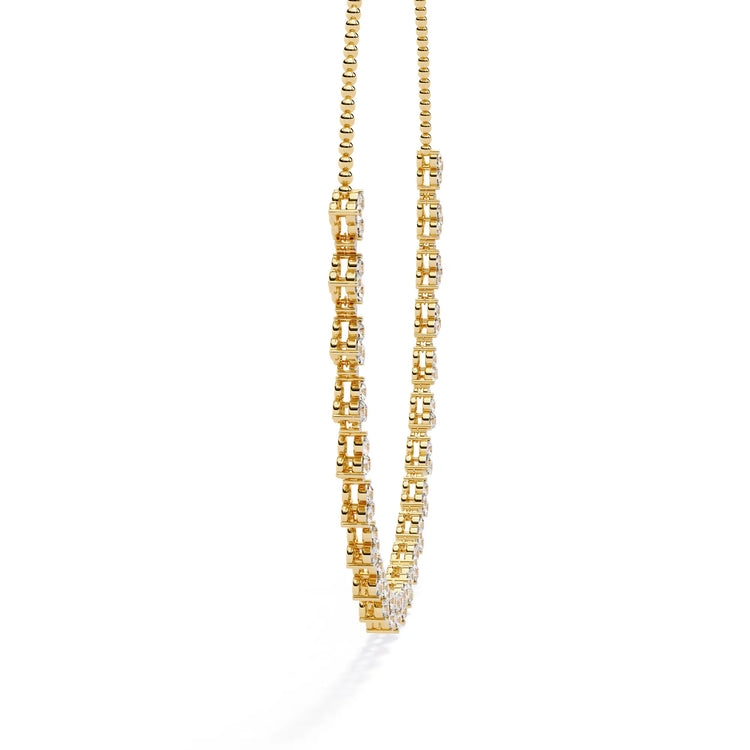 Petal Drop Sparkle Moissanite Necklace